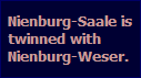 Nienburg-Saale is
twinned with
Nienburg-Weser.